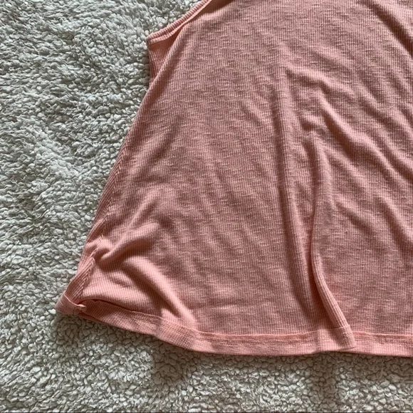 Free People Light Pink Racerback Tank Top Size Medium - Picture 5 of 7